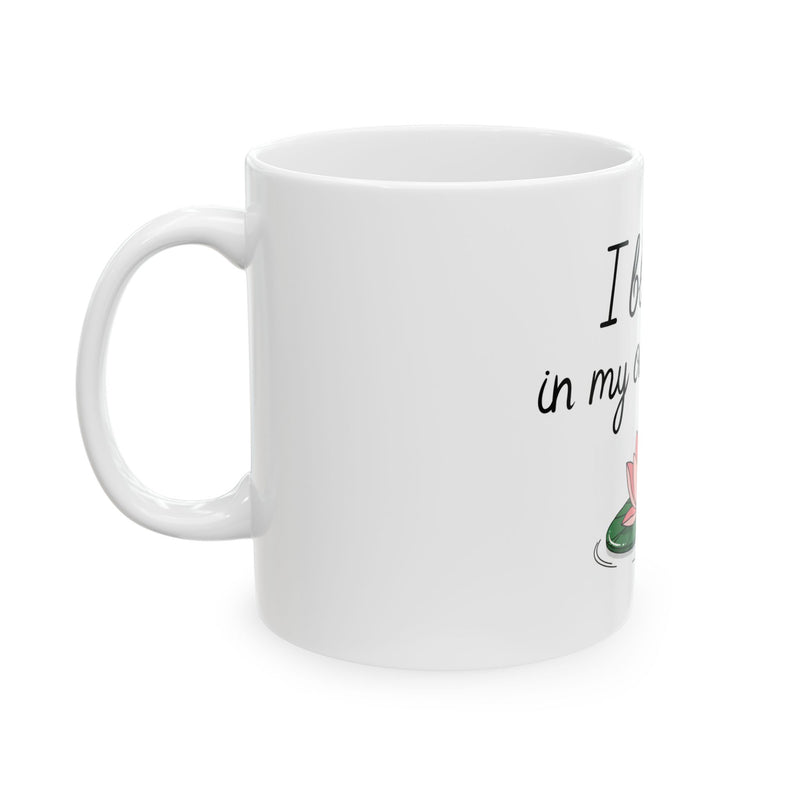 "I Bloom in My Own Timing" Mug